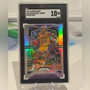 2019-2020 Panini Silver Variation Prizm Kareem Abdul-Jabbar SGC 10